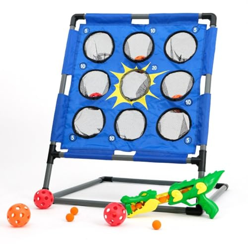 Bolimo Juego de Lanzamiento para Niños y Adultos – Juego de Pelota Indoor y Outdoor con Diana – para Jardín, Parque, Camping y Fiesta