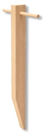 KZ GARDEN - Set di 60 picchetti di fissaggio in legno di pioppo per tela di pacciamatura - Ancoraggio suolo autorodegradabile giardino orto, fissaggio telone pacciamatura