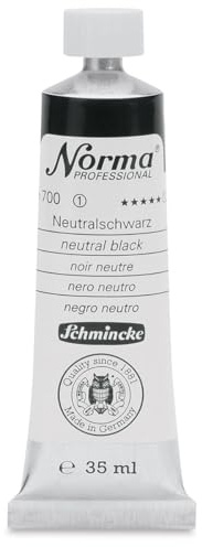Schmincke – Norma® Professional - feinste Künstler-Ölfarben, Neutralschwarz - 35 ml