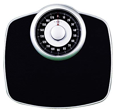 YZJJ mechanische Personenwaage, Personenwaage analog, im Retro-Design - analoge Waage, bis max. 180 kg(Mechanische Waage im klassischen Doktorwaagen-Design, Metall-Korpus, rutschfeste Wiegefläche)