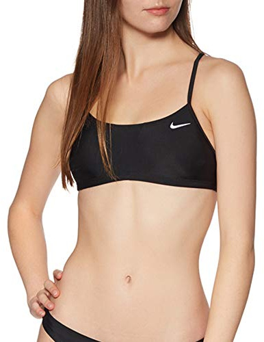 Nike Racerback Bikini Top Haut Maillot de Bain. Femme, Noir, S