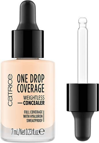 Catrice One Drop Coverage Weightless Concealer, Abdeckstift, Nr. 002 True Ivory, nude, für trockene Haut, für Mischhaut, langanhaltend, matt, vegan, ölfrei, ohne Parfüm (7ml)