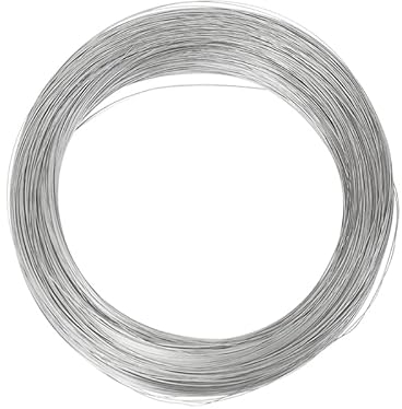 SKYPRO Alambre de Acero Inoxidable 304 de 0,7 mm 32 pies para Manualidades Manuales de Manualidades Alambre de Alambre Esculpir Alambre de Alambre artístico Fabricación de Joyas de Alambre de bonsái