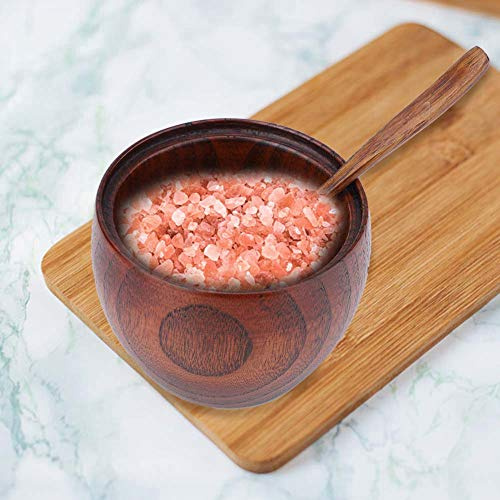 On,Ollas con Tapas,Azucarero con Tapa,Azucarero de bambú con Tapa y Cuchara,Condimento 1pc Tarro de Especias de Madera iza Condimento Azucarero con Cuchara y Tapa para