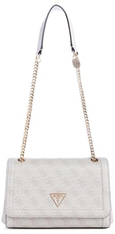 GUESS Noelle Convertible Crossbody Flap Dove Logo
