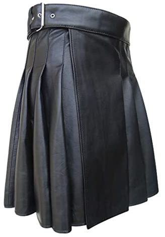 Kilt Herren Schottisch Baumwolle Skirt Tartan Karo Rock Schottische Faltenrock Atmungsaktive Schotte-Kostüm Gothic Punk Schottenrock Rockabilly Minirock Goth Kilt Mittelalter Scottish Skirt Kariert