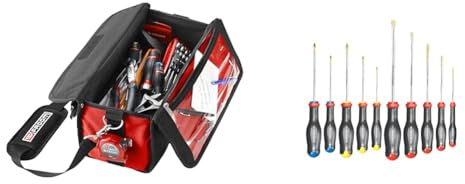 FACOM - Boîte textile Mini-Probag + 15 outils - BS.SMBCM1PB & Jeu de tournevis - ATW.J10PB