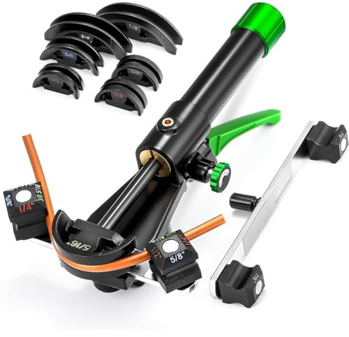 GJBMXSM Rohrbieger Ø6-22mm Rohrbiegemaschine Handrohrbieger Satz Rohrbiegegerät Vorwärts & Rückwärts bis 90° für Klimaanlagen Kühlanlagen Automobil-/Hydraulik-Systeme