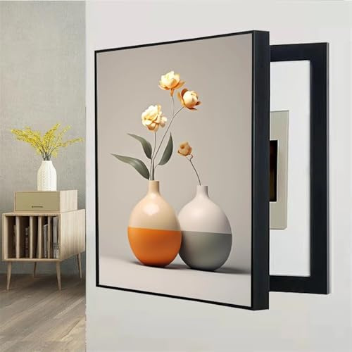 AFGZQ Sicherungskasten Abdeckung Schrank Poster Dekoratives Wandbild Zähler-Abdeckung Versteckter Stromkasten Dekor, for Home Room Wanddekoration(Gray,40x60cm)