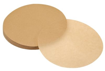 uxcell 200Pcs Parchment Paper Rounds 3-1/2 Inch, Round Parchment Paper Non Stick for Baking Small Cakes, Separating Frozen Meat, Toaster Oven, Brown