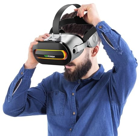 VR-hörlurar för telefon, universella VR-hörlurar för virtual reality-glasögon | Virtual Reality-glasögon present för vuxna och spel och videor