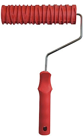 YUXITA 17,8 cm geprägter Farbroller, praktisches Muster, Gummiwalze, Wandmalerei, Dekorationswerkzeuge für Texturmalerei