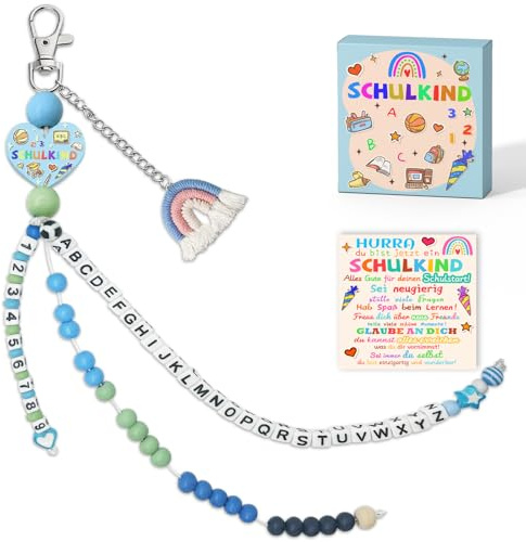 YUNYAKARSA Remplissage de cornet d'école, chaîne de calcul, cadeau de rentrée des classes, pour garçon, écolier 2025, porte-bonheur, cadeau de rentrée scolaire, cadeau pour garçon, avec carte de vœux