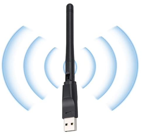 Adaptador WiFi USB - Booster De Internet para WiFi - Adaptador WiFi USB | Adaptador PCWIFI 150MBPS2.4GHZ2DB Antena Grande MT7601 CHIP NETUA EXTERNA WIFI WIFI Adaptador Inalámbrico Transmisor De Señal