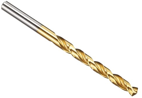 PATIKIL 6mm Drill Bit M42 8% Cobalt High-Speed Steel 135° TiN Coated | Jobber Straight Shank for Hard Metal Stainless Steel