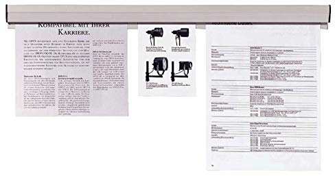 FRANKEN Papierklemmschiene, 118 x 4 cm, grau, Kunststoff, PKS118