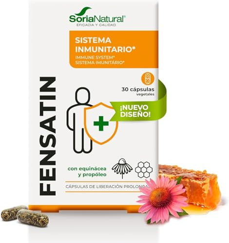 Soria Natural Fensatín - Propóleo con Equinácea para Reforzar el Sitema Inmune - Aumentar las Defensas para Invierno - 30 cápsulas