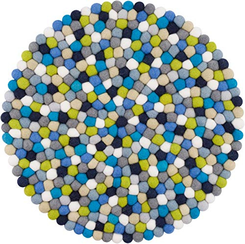 myfelt Filzkugel Sitzauflage/Stuhlauflage - Fritz - 36 cm, bunt