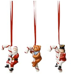 Villeroy & Boch - Nostalgic Ornaments Ornamente Zuckerstange Set 3-teilig Bunt, Ornament, Baumschmuck, Weihnachtsdekorationen, Deko Weihnachten, Weihnachtsdeko, Porzellan, Kunststoff