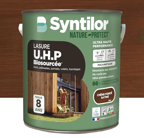 SYNTILOR - Lasure U.H.P. Biosourcée Chêne Foncé Satiné 1L