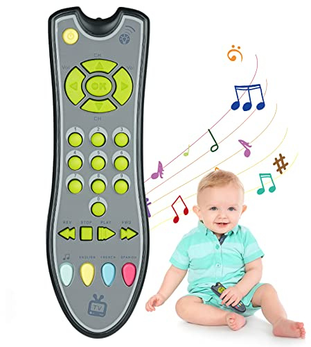 Aolso Beißring für Babys, 2 Stück Silikon Beißspielzeug Fernbedienung Beißringe aus Silikon mit Anti Verlust Seil, Baby Kauspielzeug Zähne Spielzeug, Beruhigt Babys Wundes Zahnfleisch（Grau）