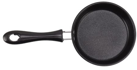 Mini Sartén, Sartenes para Tortillas de Acero Inoxidable de 12 Cm para Prevenir Palos, Olla de Inducción, Desayuno Redondo, Sartén Pequeña para Freír Huevos con Mango Largo (Rosa)