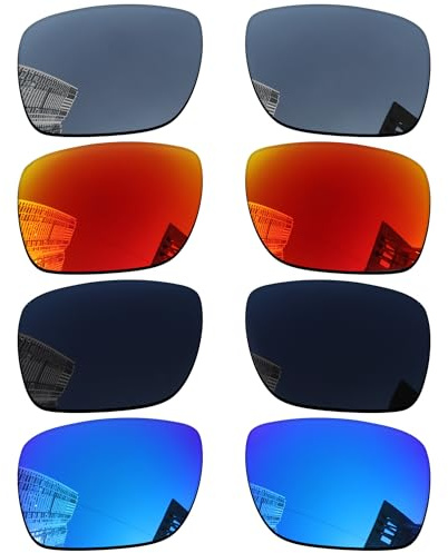 Acefrog 4 pares de lentes polarizados de repuesto para gafas de sol Oakley Fuel Cell OO9096, ajuste perfecto, inastillable, antiarañazos, paquete económico