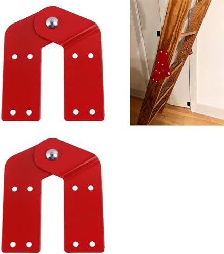 Scale accesso sottotetto cerniere della soffitta Tirante della scala a spina di pesce Accessori della scala della soffitta (2 pezzi)