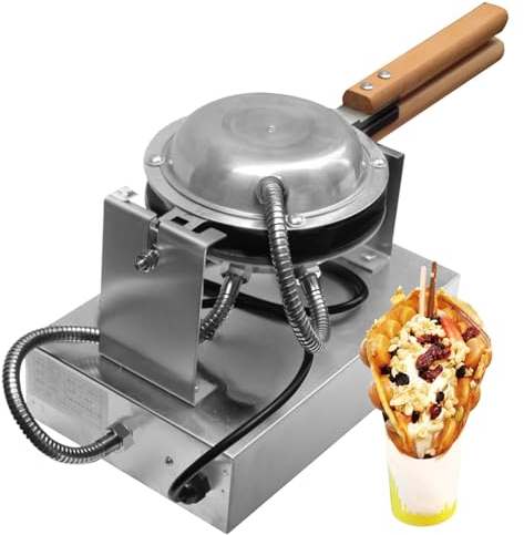 Egg Waffle Maker Bubble Waffle Puffle Maker Roterad Non-stick Professional 1400W Kök I Hong Kong Stil