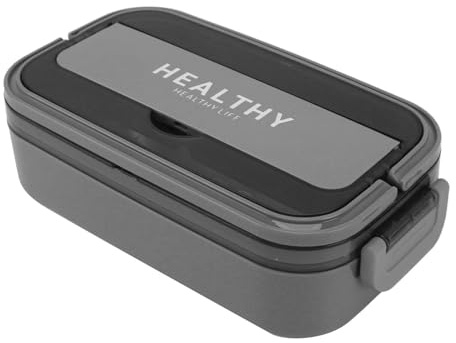Boîte à Déjeuner étanche en Acier Inoxydable 316, Récipient Allant au Micro-ondes, capacité de 700ml, Boîte à Déjeuner Adulte pour L'école et le Bureau (GRAY)