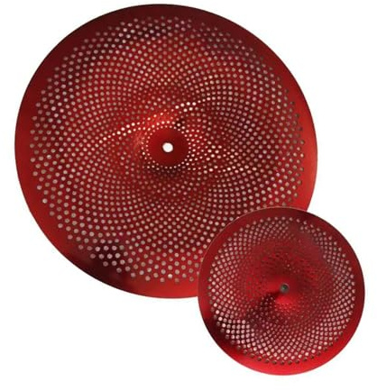 Platillos de Batería Platillo Chino De Bajo Volumen, Dos Piezas, Platillo Chino De 18 Pulgadas Y Platillo Splash De 10 Pulgadas Para Batería
