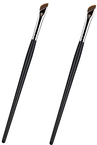 Healeved 2stücke Teiliges Eyeliner-pinselset Mit Schrägem Augenbrauen Und Concealer-pinsel Für Präzise Makeup-anwendungen Für Frauen Und Professionelle Makeup-künstler