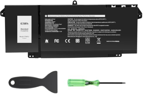ASUNCELL 15.2V/63Wh 7FMXV Batteria per PC portatile Dell Latitude 5320 Latitude 7320 Latitude 7420 Latitude 7520 7FMXV 0TN2GY TN2GY 9JM71 4M1JN 1PP63 HDGJ8 MHR4G 727CG 0727CG CN-0TN2GY CN-0727CG