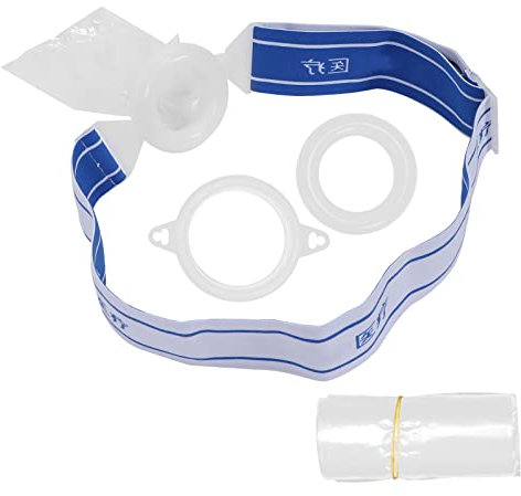 Qukaim Ileostomy Stoma Care Bag 100 Pcs Colostomy Bags, Disposable Silicone Stoma Ileostomy Pouches for Stoma Care, Skin-Friendly, Medical-Grade, 10x20cm