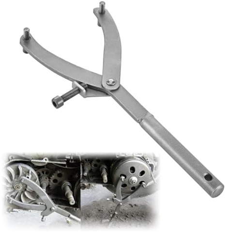 Chiave Blocca Volano, Chiave per volano regolabile, Strumento di bloccaggio Frizione Volano Strumento, Strumento Moto Volano Chiave Y, per Cinghia Della Puleggia, Strumento di Blocco e Riparazione