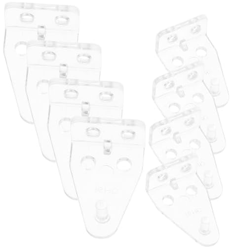 TOPPERFUN 12pcs Plastic Blind Replacement Hold down Brackets for Roller Shades Bottom Rail Holder Blinds Shades Bracket Set Window Curtain Accessories