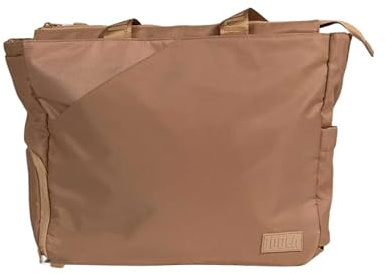 JOOLA Everyday Tote Bag - Spacious Pickleball Tote with Paddle Pocket, Padded Laptop Sleeve, & Separate Ventilated Shoe Compartment - Sports Bag for Work, Gym, & the Court - Black, White, Latte