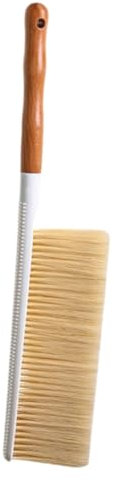 Yardenfun Cepillo De Mano Para Quitar El Polvo Mango De Madera, Cerdas Suaves y Flexibles, Limpieza Doméstica Para Escritorios, Sofás y Electrodomésticos, Escoba De Mano Práctica Para Uso Diario