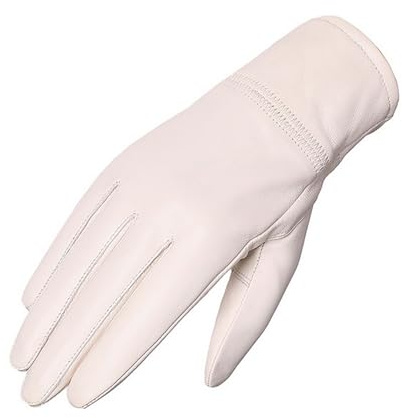 Lifup Damen Lederhandschuhe Schafsfell Warm Winter Weich Gefüttert Thermal Autofahrerhandschuhe