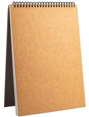 A4 Sketch Books, Spiral Bound Drawing Pad, 120gsm Sketch Pad Art Supplie for Children Adults with Hardboard and Acid Free Drawing Paper 60 Pages (A4-1Pack)