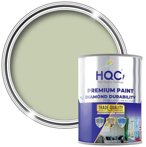 HQC Furniture Paint- Sage Green - 1 Litre| Matt Wood Paint Ideal for all Furniture