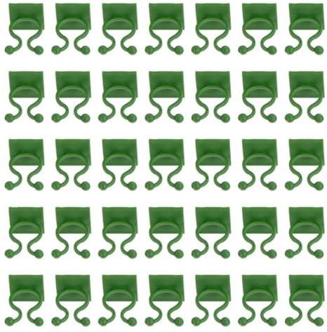 YARNOW Crochets Adhésifs Verts Moyens pour Plantes Grimpantes, Support Mural Fixation Vigne, 50 Pièces, Outil Jardinage pour Tuteurs Plantes Grimpantes et Supports Végétaux