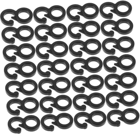 NOLITOY Ganci in Plastica per Tende da Campeggio 100 Pezzi, Resistenti ai Raggi UV Installazione Rapida, Accessori Utili per Campeggio e Fissaggio Teloni