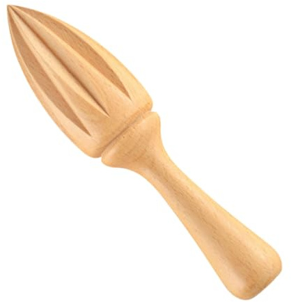 KJHBV Exprimidor de Limón Manual de Madera de Haya 2 Piezas para Cocina en Casa, Exprimidor de Cítricos Práctico y Duradero