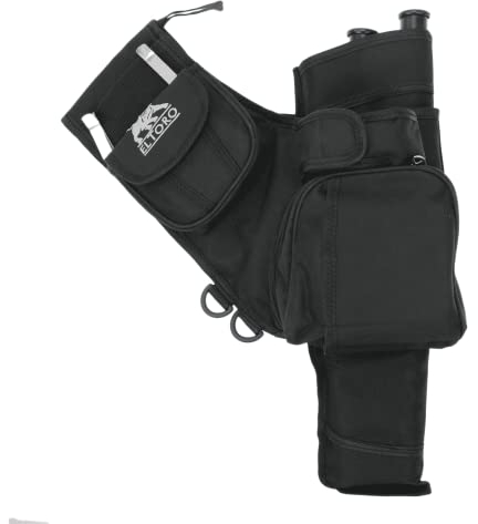 elToro Seitenköcher Sys - RH und LH (schwarz, Linkshand) Zubehör beim Bogenschießen, für Pfeil und Bogen