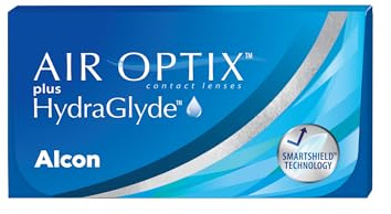 Air Optix plus HydraGlyde Lentes de contacto de reemplazo mensual, Pack de 3, R 8.6 mm, D 14.2 mm, -8 Diopt