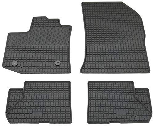 Gummi Fußmatten Set, 4teilig, Gummifußmatten Gummimatten Matten