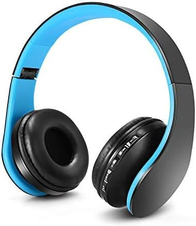 ZAPIG Casque Audio Enfant, Casque pour Enfant, Ecouteurs sans Fil avec Microphone pour Enfants, Casque et Ecouteurs Bluetooth sans Fil, Oreillette stéréo Bluetooth Pliable pour Enfants, Casque-Bleu