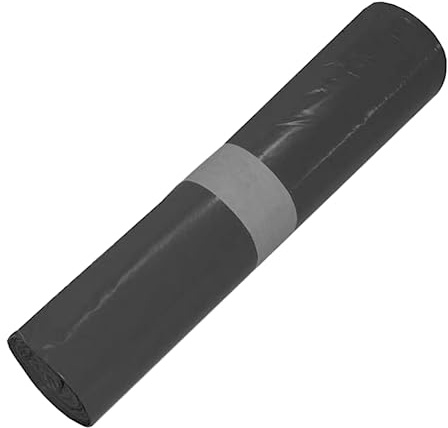 Wisch Star Müllbeutel 120L in Schwarz, 25 Beutel | Mülltüten groß 700x1100mm extra stark, reißfeste und stabile Abfallsäcke, Schwerlast Müllsäcke für hohes Müllaufkommen