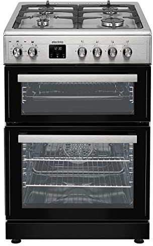 electriQ 60cm Dual Fuel Cooker - Stainless Steel